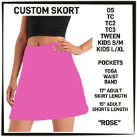 S3RK - Rose Skort with Pockets - Preorder ETA: Mid-March