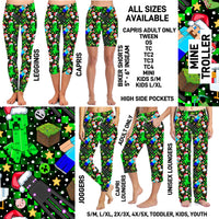 267BT - Mine Troller Unisex Full Joggers/Full/Capri Loungers - Preorder ETA: Late Nov