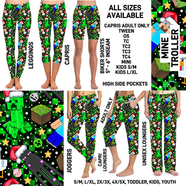 267BT - Mine Troller Unisex Full Joggers/Full/Capri Loungers - Preorder ETA: Late Nov