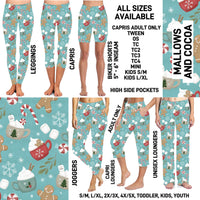 267BT - Mallows and Cocoa Unisex Full Joggers/Full/Capri Loungers - Preorder ETA: Late Nov