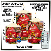 CS2B - Cola Barn 3-Piece Battery Operated Candle Set - Preorder ETA: Mid-Dec