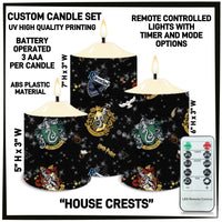 CS2B - House Crests 3-Piece Battery Operated Candle Set - Preorder ETA: Mid-Dec