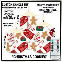 CS2B - Christmas Cookies 3-Piece Battery Operated Candle Set - Preorder ETA: Mid-Dec