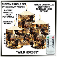 CS2B - Wild Horses 3-Piece Battery Operated Candle Set - Preorder ETA: Mid-Dec