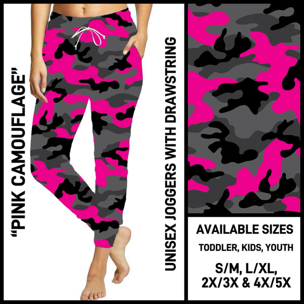 CR1V - Pink Camouflage Unisex Full Joggers - Preorder ETA: Late Dec