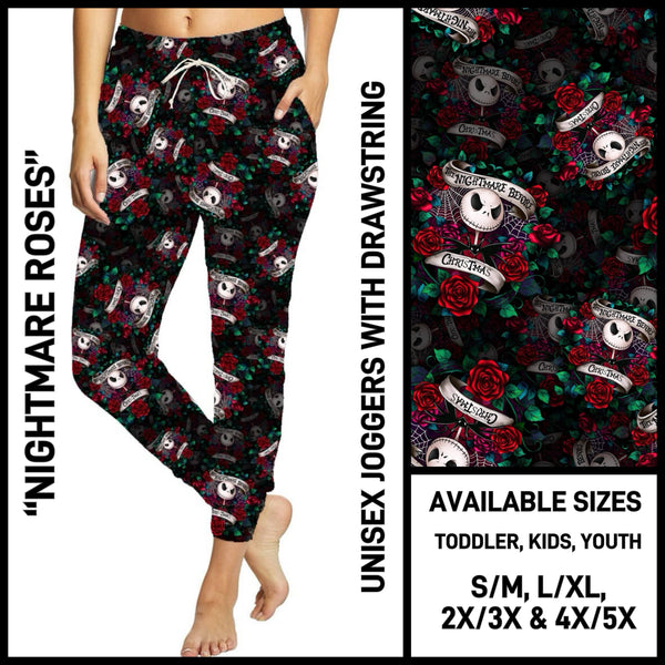 CR1V - Nightmare Roses Unisex Full Joggers - Preorder ETA: Late Dec