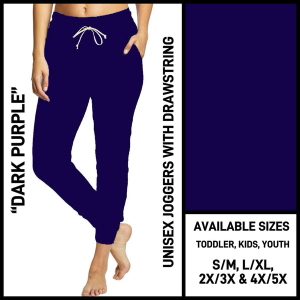 CR1V - Dark Purple Unisex Full Joggers - Preorder ETA: Late Dec