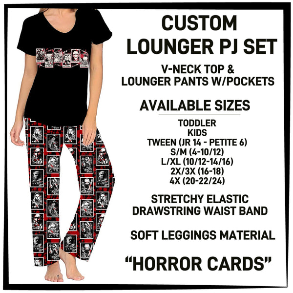 P4JL - Horror Cards PJ Lounger Set - Preorder ETA: Mid-Dec