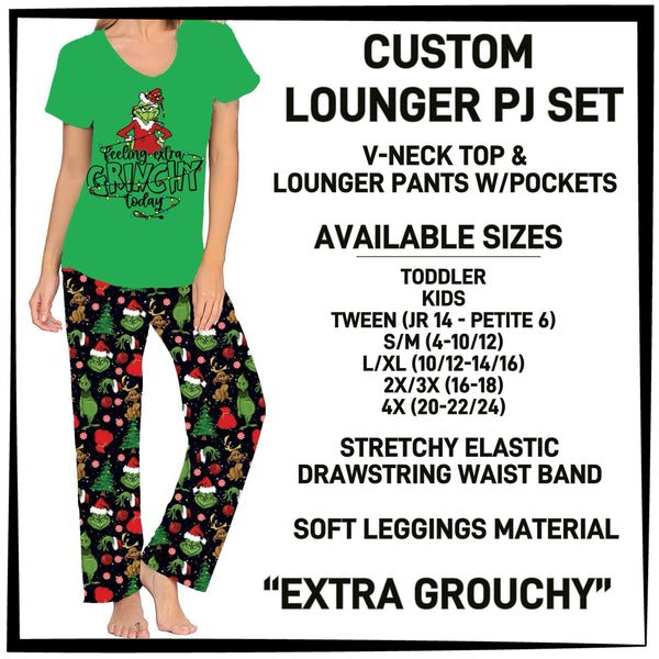 P4JL - Extra Grouchy PJ Lounger Set - Preorder ETA: Mid-Dec