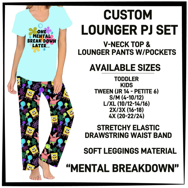 P4JL - Mental Breakdown PJ Lounger Set - Preorder ETA: Mid-Dec