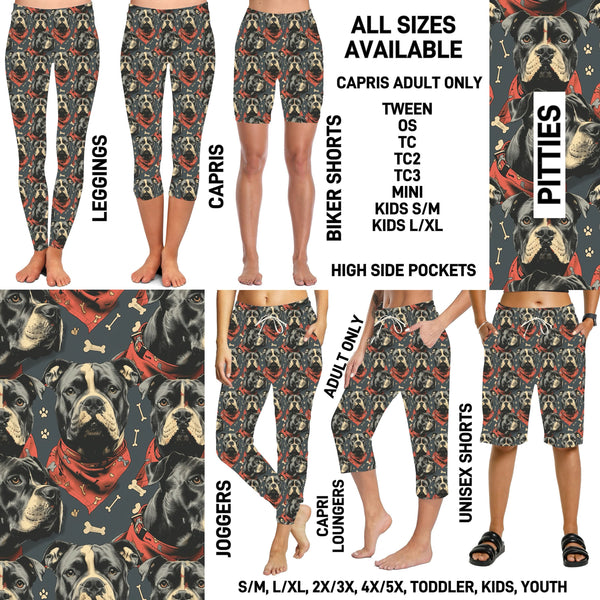 P1BR - Pitties Biker/Capris/Leggings with High Side Pockets - Preorder ETA: Mid May