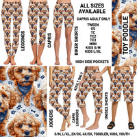 P1BR - Toy Poodles Full Joggers/Capri Loungers/Unisex Shorts - Preorder ETA: Mid May