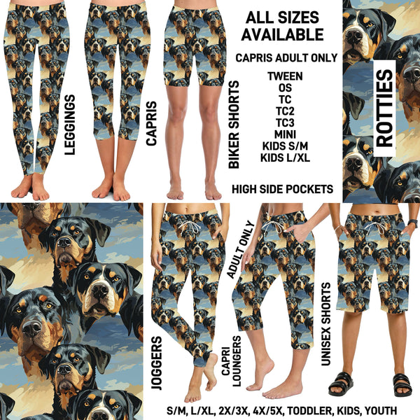 P1BR - Rotties Full Joggers/Capri Loungers/Unisex Shorts - Preorder ETA: Mid May