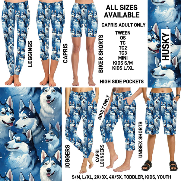 P1BR - Husky Biker/Capris/Leggings with High Side Pockets - Preorder ETA: Mid May