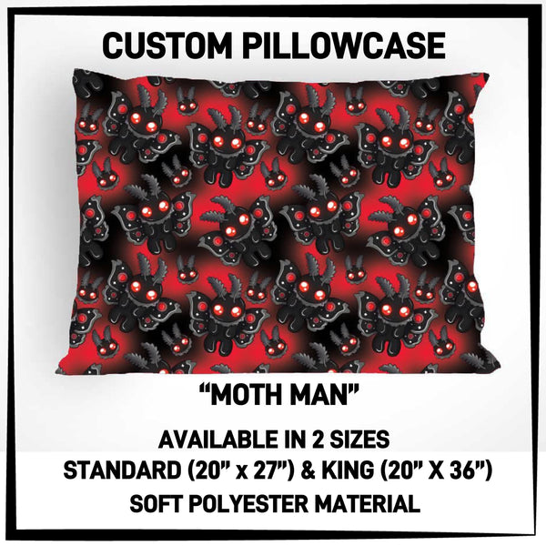 PW15 - Moth Man Pillowcase - Preorder ETA: Late May