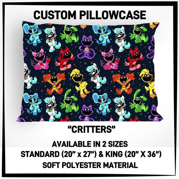 PW15 - Critters Pillowcase - Preorder ETA: Late May