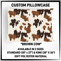 PW15 - Brown Cow Pillowcase - Preorder ETA: Late May