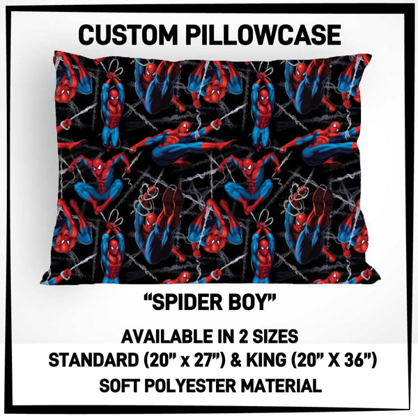 PW15 - Spider Boy Pillowcase - Preorder ETA: Late May