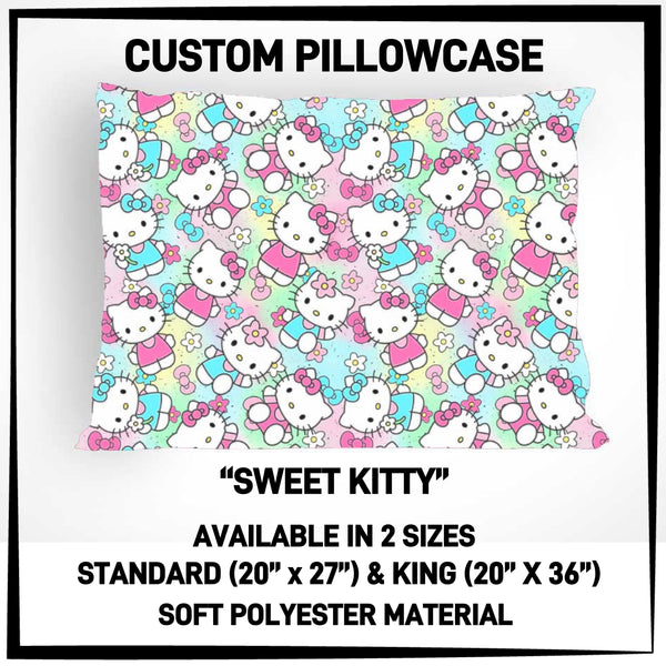 PW15 - Sweet Kitty Pillowcase - Preorder ETA: Late May