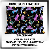 PW15 - Space Dinos Pillowcase - Preorder ETA: Late May