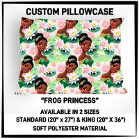 PW15 - Frog Princess Pillowcase - Preorder ETA: Late May