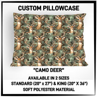 PW15 - Camo Deer Pillowcase - Preorder ETA: Late May