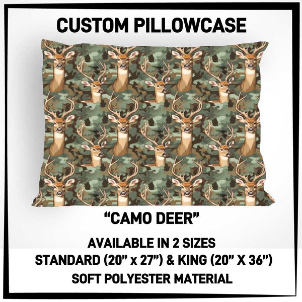 PW15 - Camo Deer Pillowcase - Preorder ETA: Late May