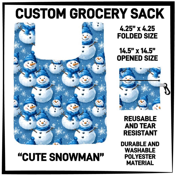 GS3K - Cute Snowman Grocery Sack - Preorder ETA: Mid-Jan