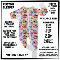 B3SP - Melon Family Baby Sleeper - Preorder ETA: Late May