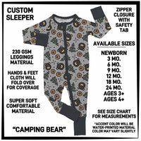 B3SP - Camping Bear Baby Sleeper - Preorder ETA: Late May