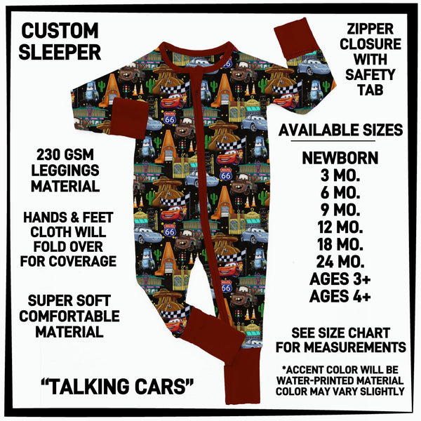 B3SP - Talking Cars Baby Sleeper - Preorder ETA: Late May