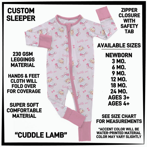 B3SP - Cuddle Lamb Baby Sleeper - Preorder ETA: Late May