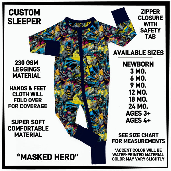 B3SP - Masked Hero Baby Sleeper - Preorder ETA: Late May