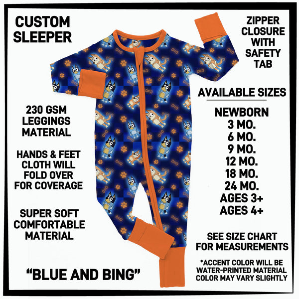 B3SP - Blue and Bing Baby Sleeper - Preorder ETA: Late May