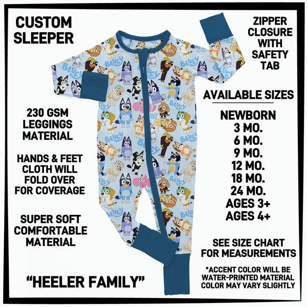 B3SP - Heeler Family Baby Sleeper - Preorder ETA: Late May