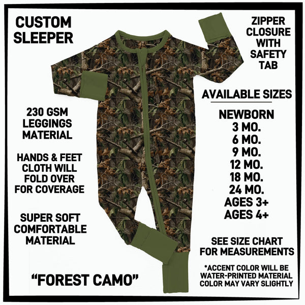 B3SP - Forest Camo Baby Sleeper - Preorder ETA: Late May