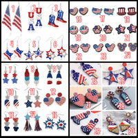#7196- Patriotic Earrings