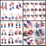 #7196- Patriotic Earrings