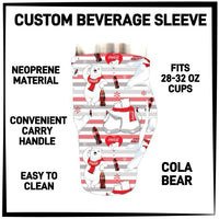 RTS - Cola Bear 28-32oz Beverage Sleeves