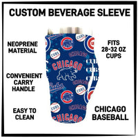 RTS - Chicago Baseball 28-32oz Beverage Sleeves