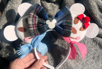 PLAID BOW MICKEY AND MINNIE EARS