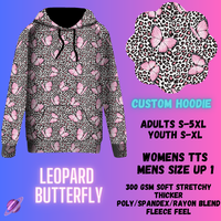 PULLOVER HOODIE RUN 1-LEOPARD BUTTERFLY