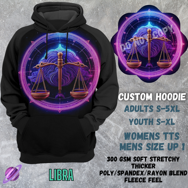 LIBRA -CUSTOM HOODIES RE-RUN PREORDER CLOSING 5/11
