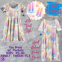 LIGHT POPSICLES - Adult & Kids - Tea Dress Run- Preorder Closing 5/13