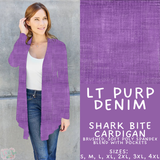 Batch #481 - Colorful Denim - Closes 1/26 - ETA late March - Lt Purp Denim Cardigan