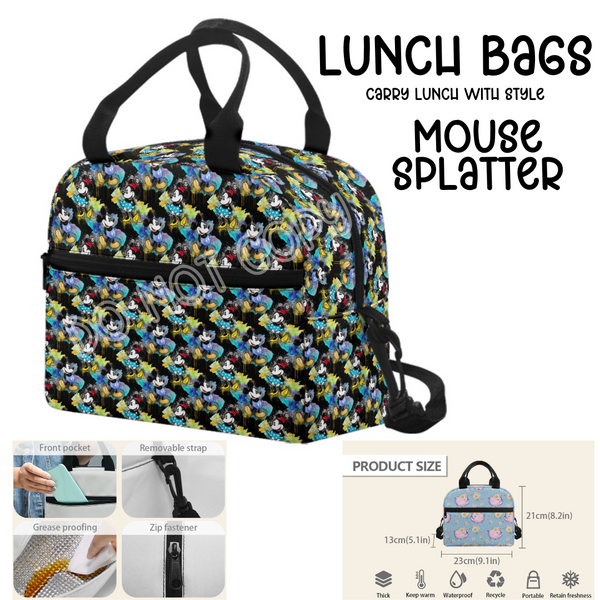 MOUSE SPLATTER - LUNCH BAGS