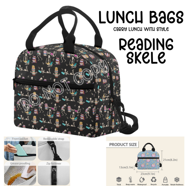 READING SKELE - LUNCH BAGS