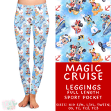 Ready to Ship - Magic Cruise Full Length Leggings - Sport Pocket TC2
