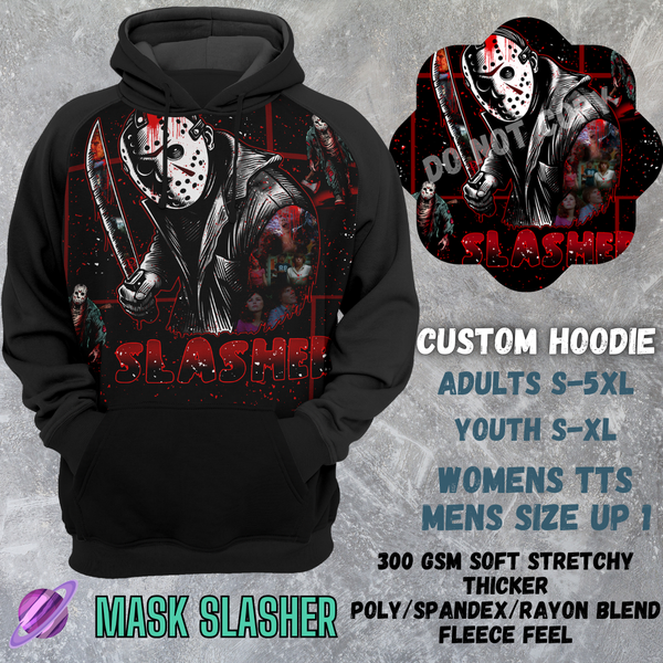 MASK SLASHER -CUSTOM HOODIES RE-RUN PREORDER CLOSING 5/11