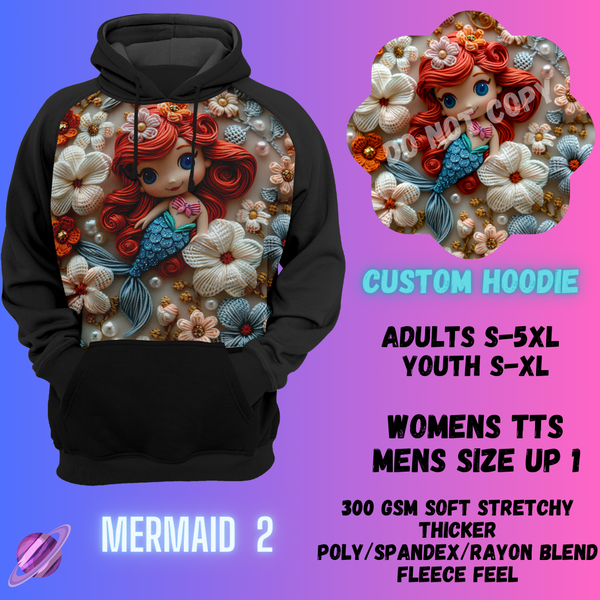 MERMAID 2 -CUSTOM HOODIES RE-RUN PREORDER CLOSING 5/11
